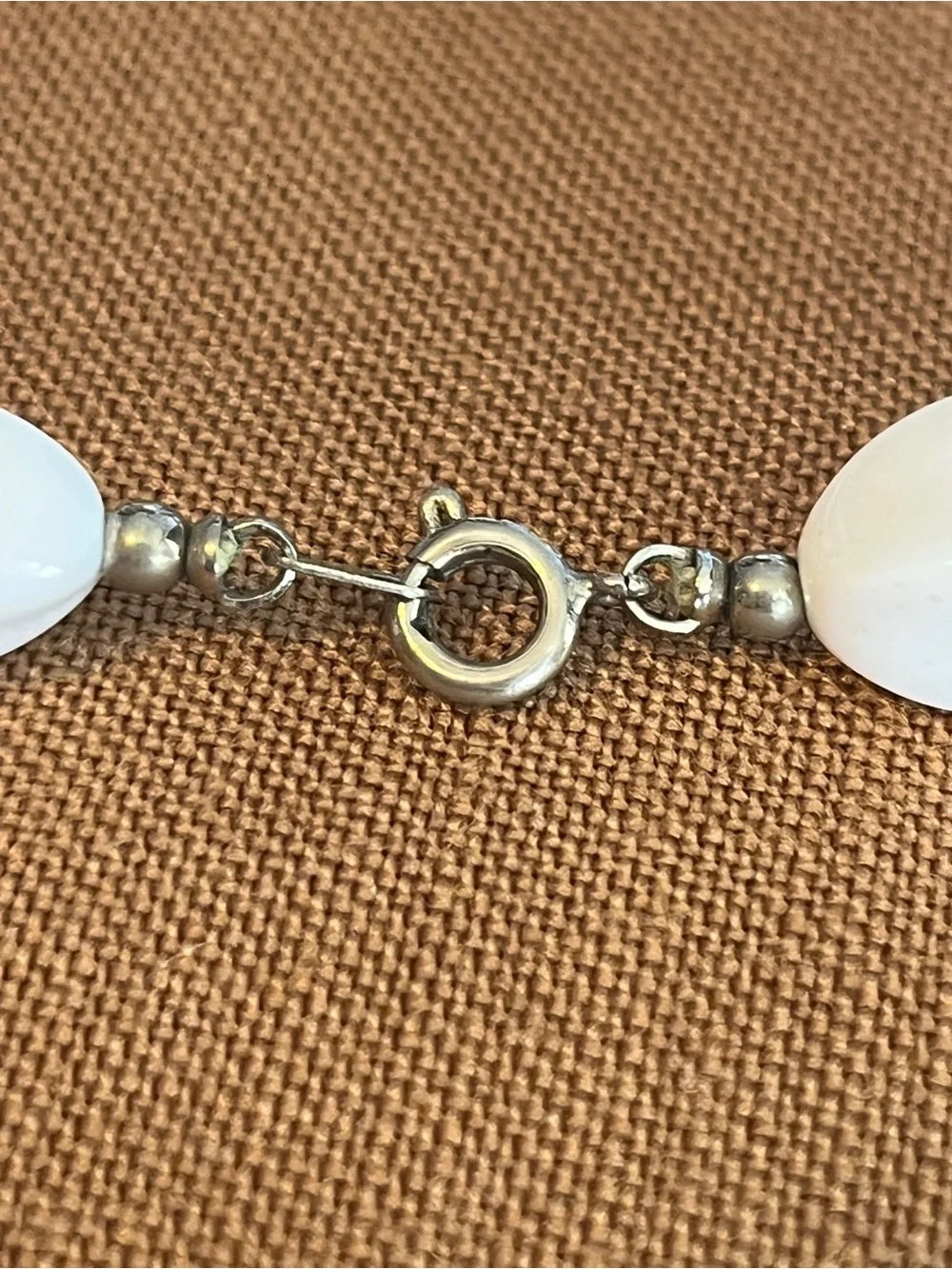Vintage Acrylic and Porcelain Bead Necklace